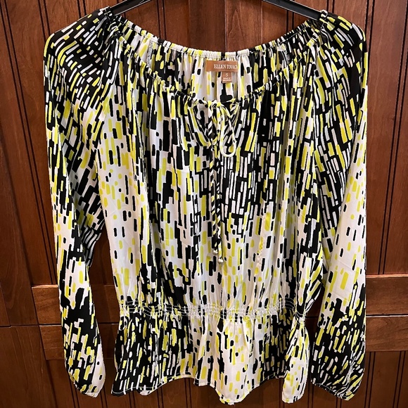 Ellen Tracy Long Sleeve Blouse Size S - Picture 1 of 7